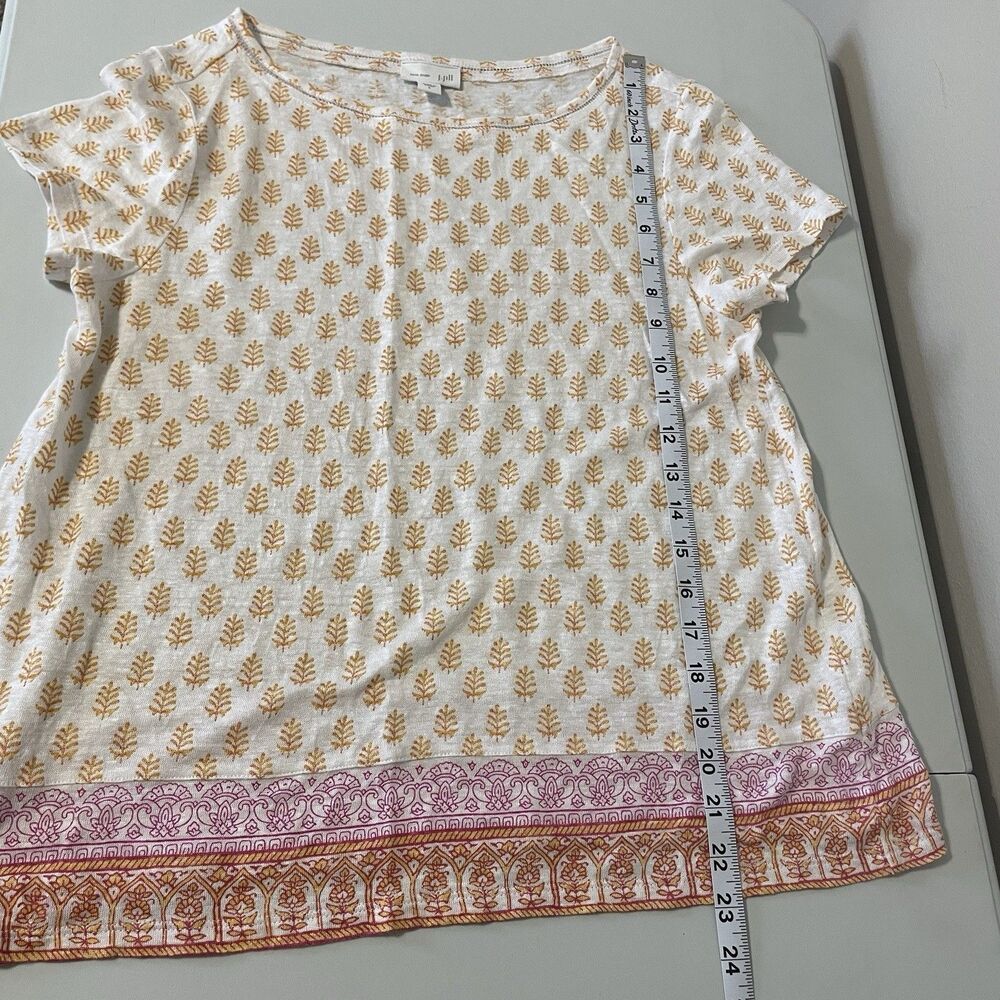 J Jill Love Linen Top Size S Boho Coastal Beach Breathable Summer Lightweight - Picture 10 of 11